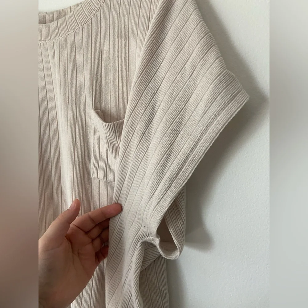 Sleeveless Knit Sweater Vest Vintage Cap Sleeve Casual Mock Neck Top